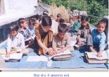 Children studying in school